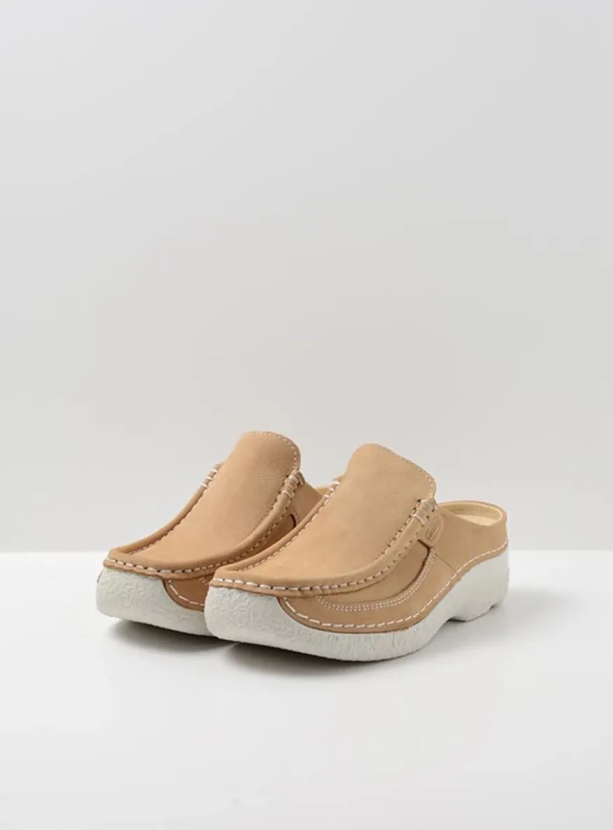 Roll Slide - beige nubuck