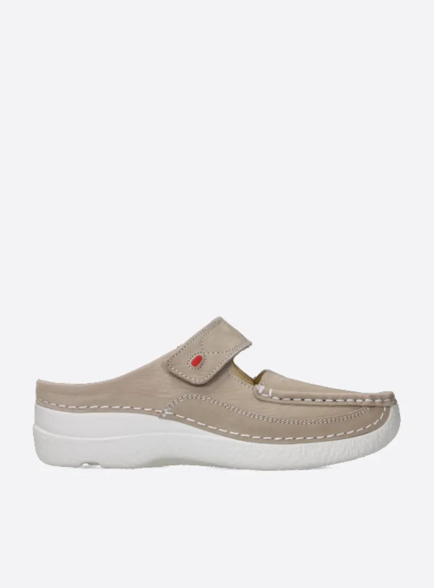 Roll Slipper - safari nubuck