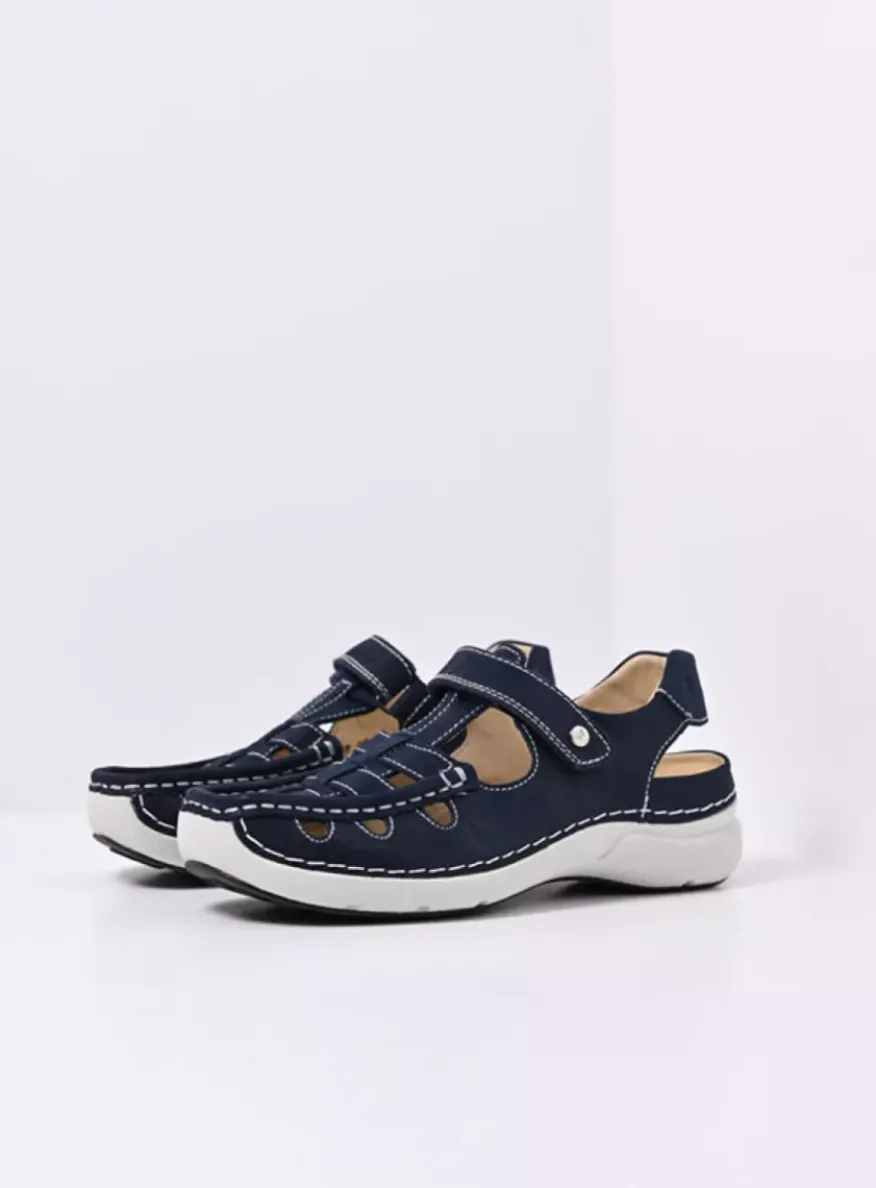 Rolling Sun - denim effectleer