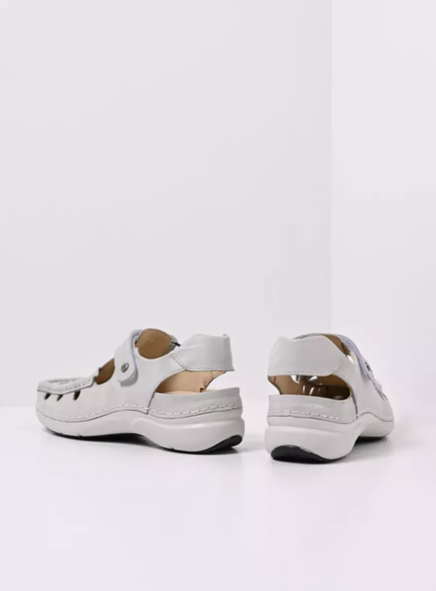 Rolling Sun - gebroken wit effectleer