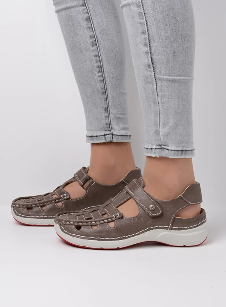 Rolling Sun - grijs leer