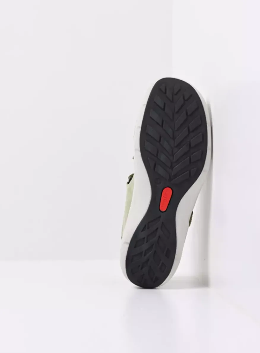 Rolling Sun - lichtgroen effectleer