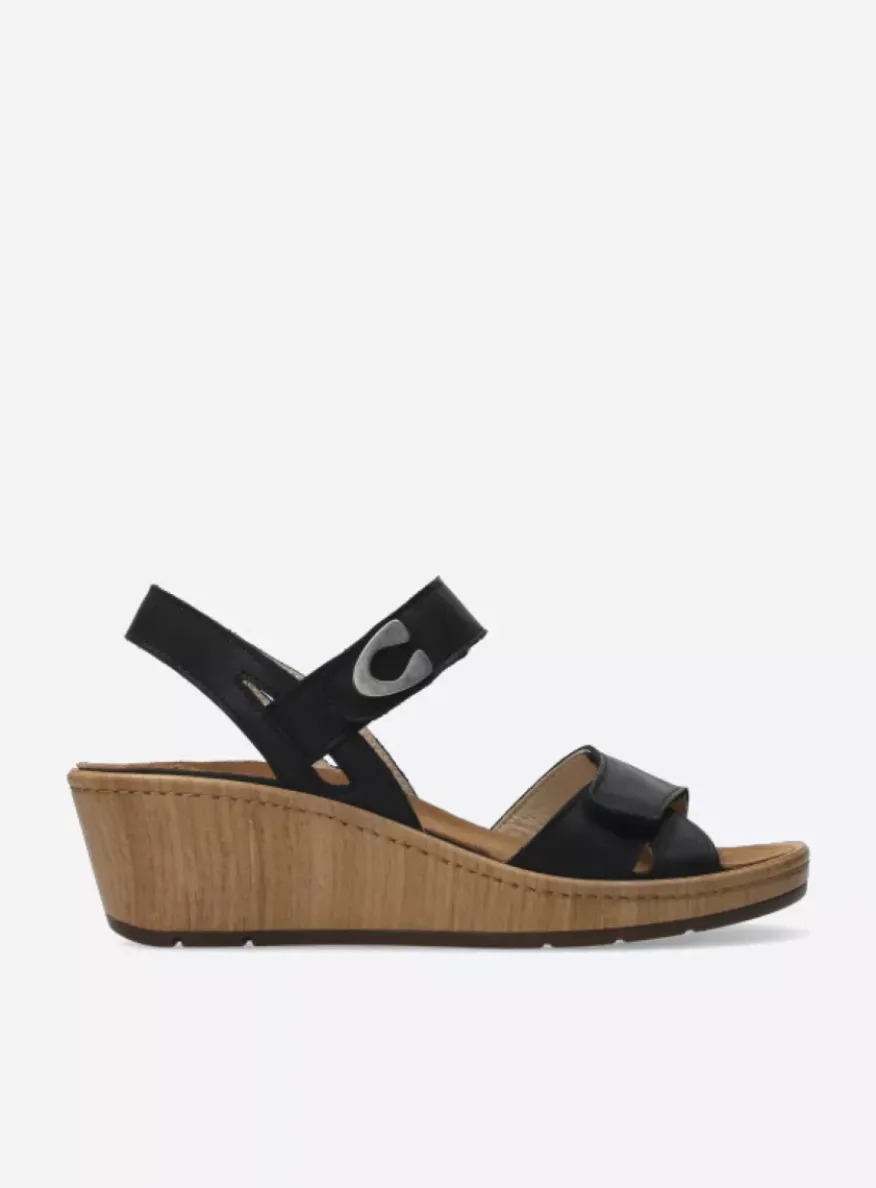 Sanibel - zwart effectleer