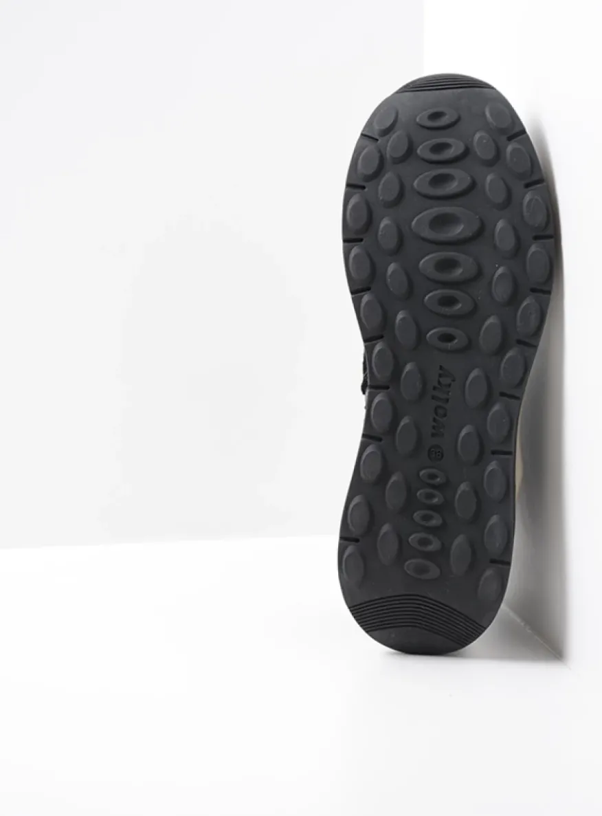 Scone - zwart combi leer