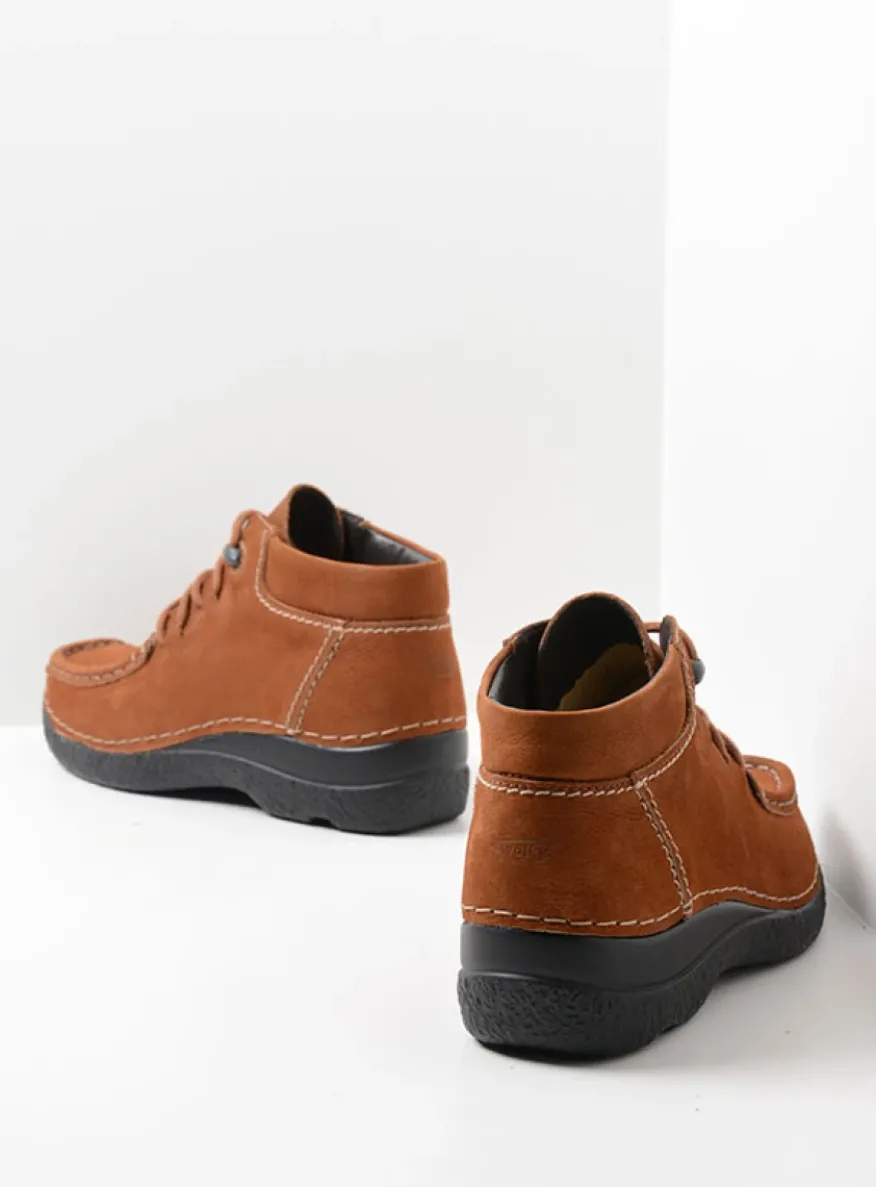 Seamy Moc - cognac nubuck