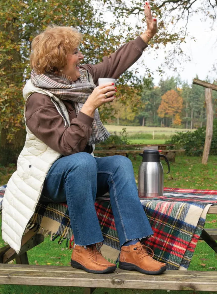 Seamy Moc - cognac nubuck