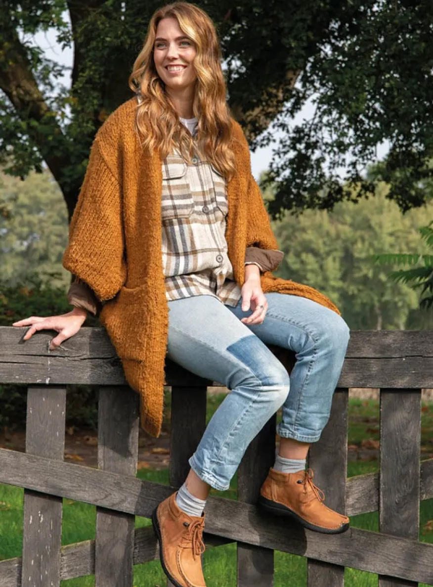 Seamy Moc - cognac nubuck