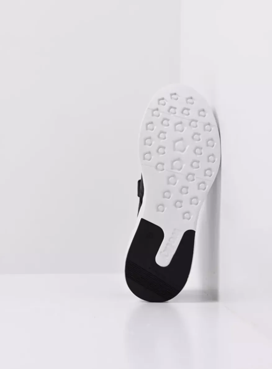 Spring S2F - zwart combi stretch leer