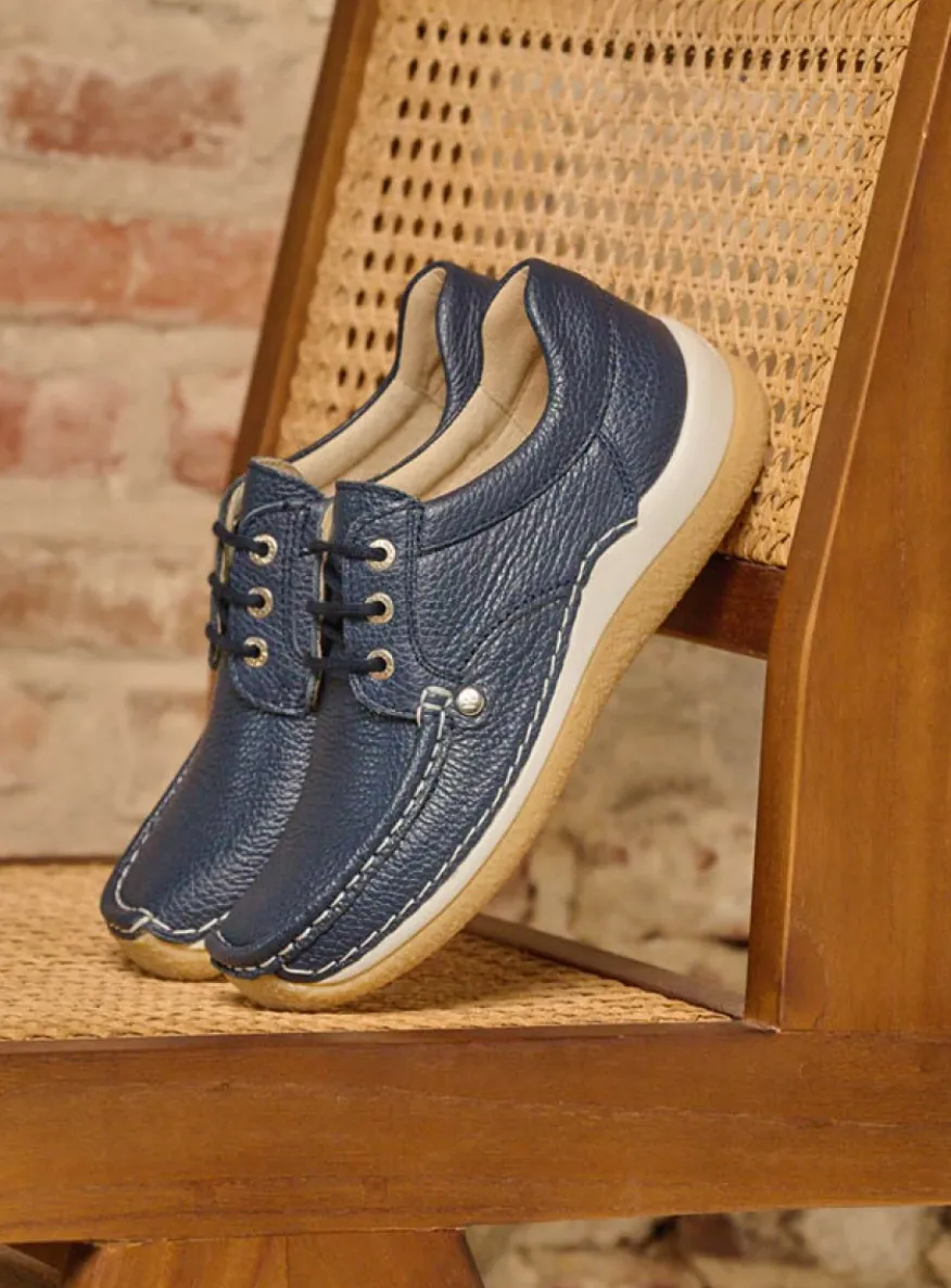 Taranta - blauw leer