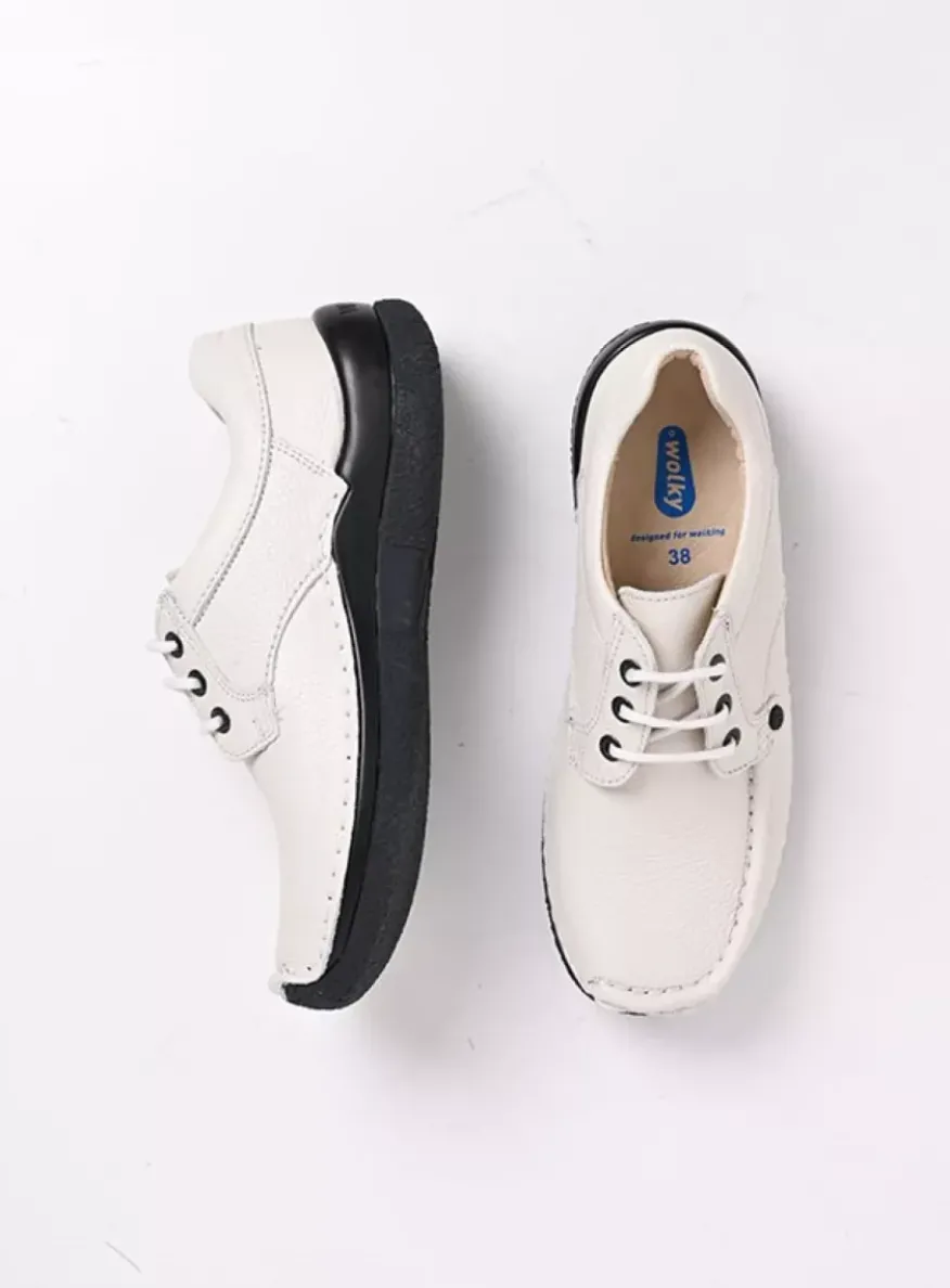 Taranta - wol wit leer