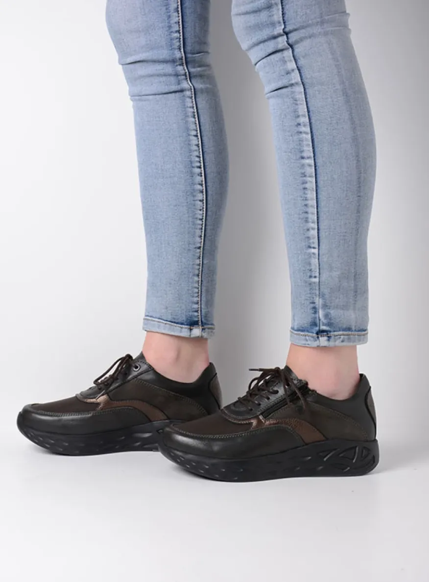 Vitality S2F - asfalt combi stretch leer