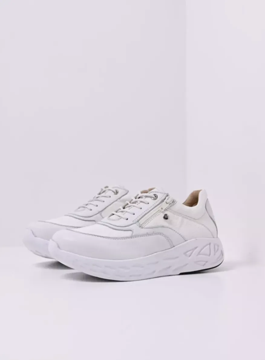 Vitality S2F - wit/gebroken combi stretch leer