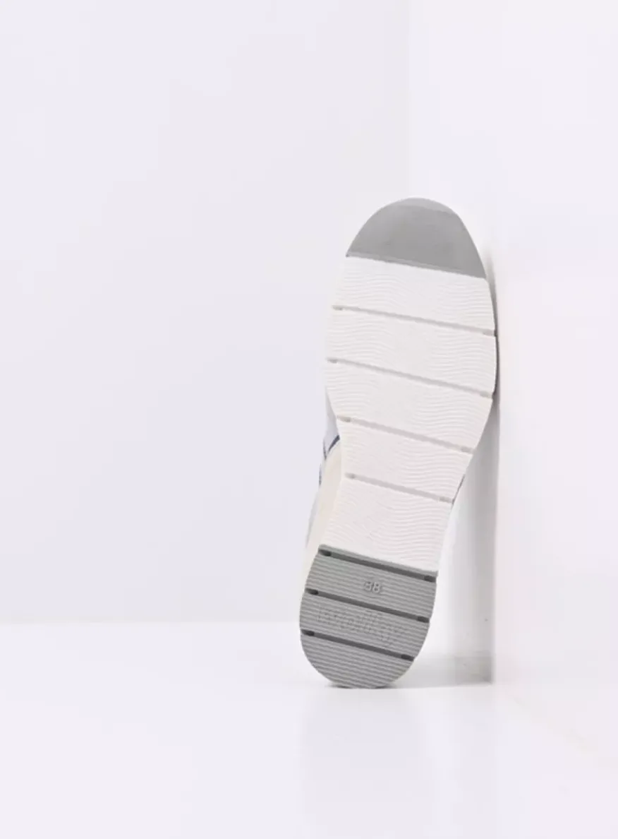 Yell XW - gebroken wit/denim leer