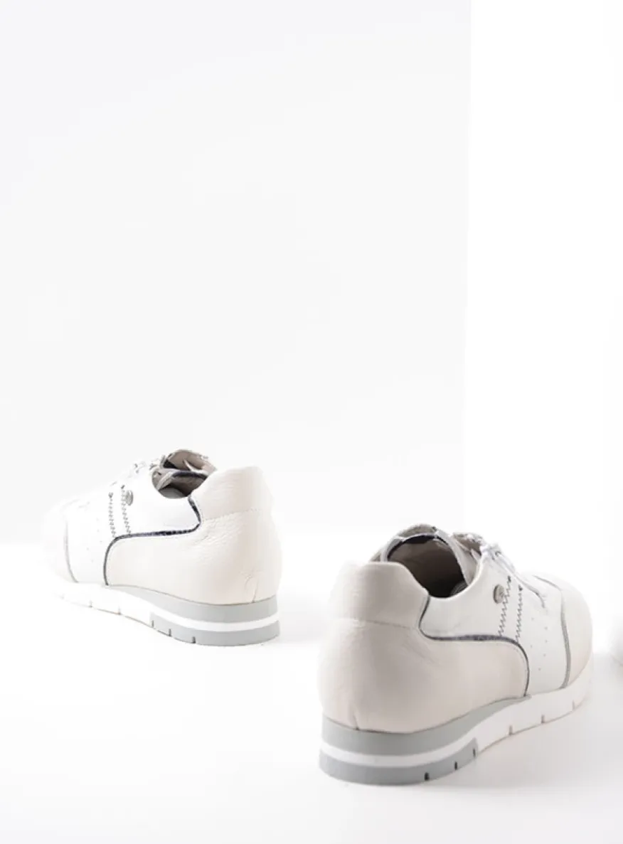 Yell XW - wit/blauw leer