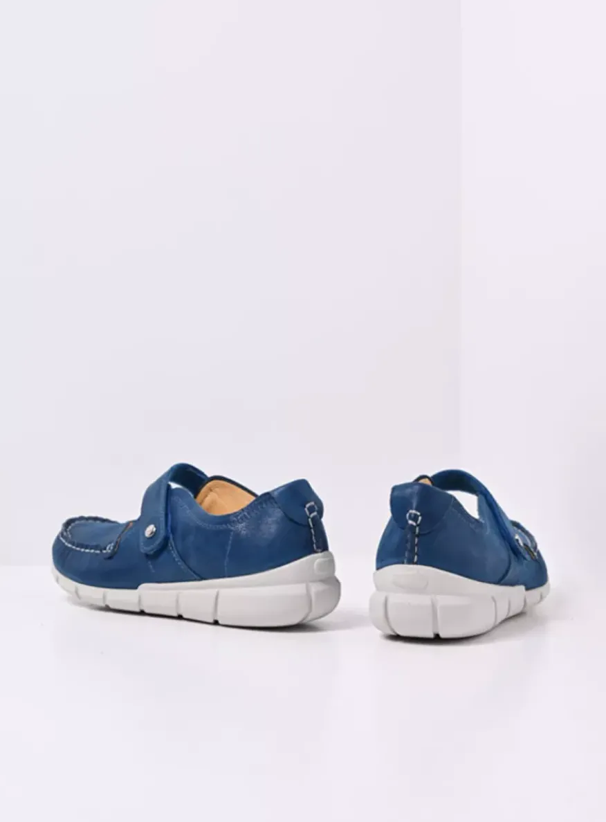 Yukon - blauw effectleer