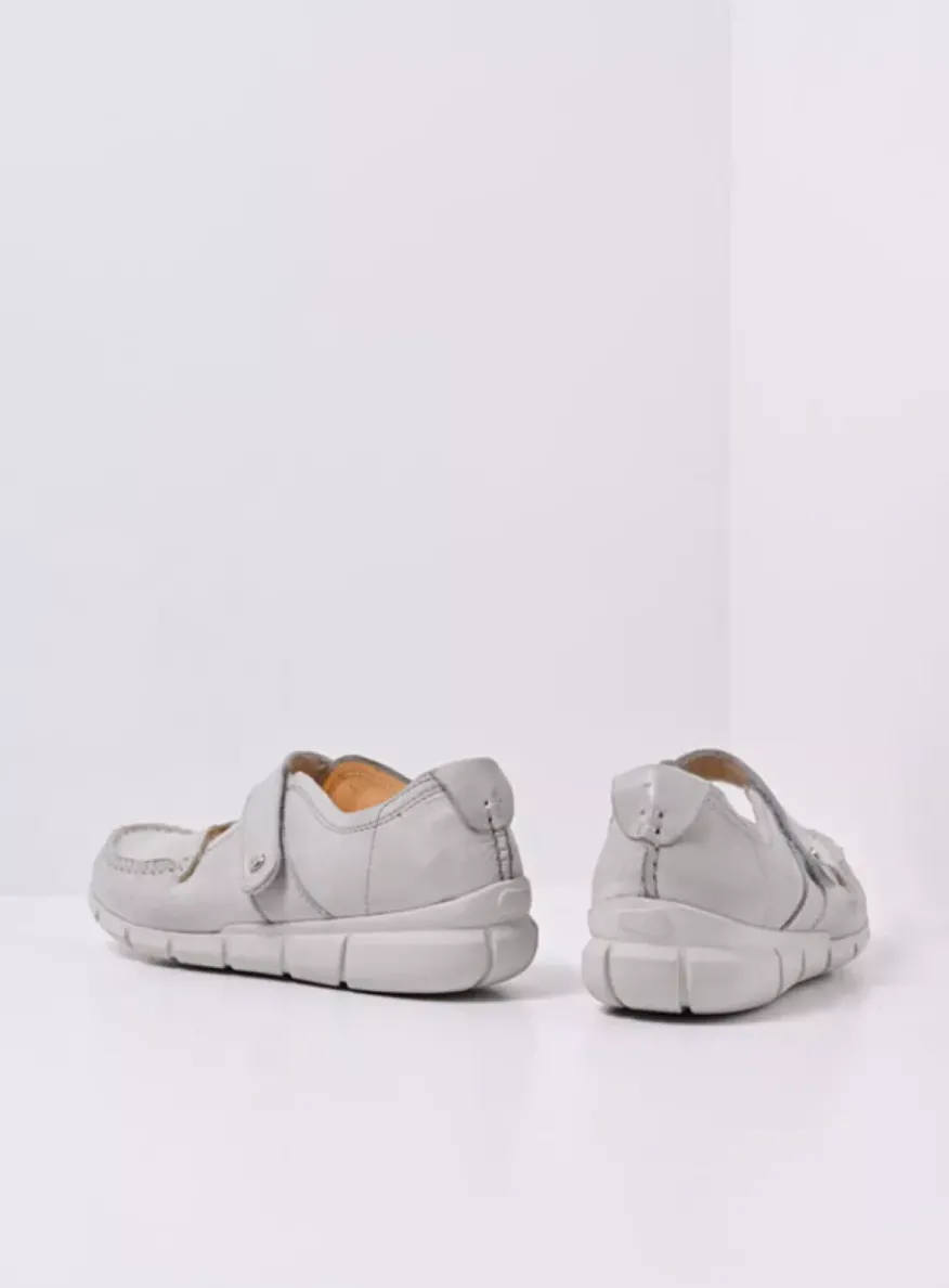 Yukon - gebroken wit effectleer