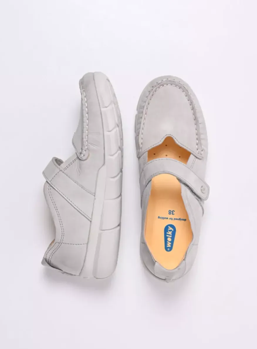 Yukon - gebroken wit effectleer