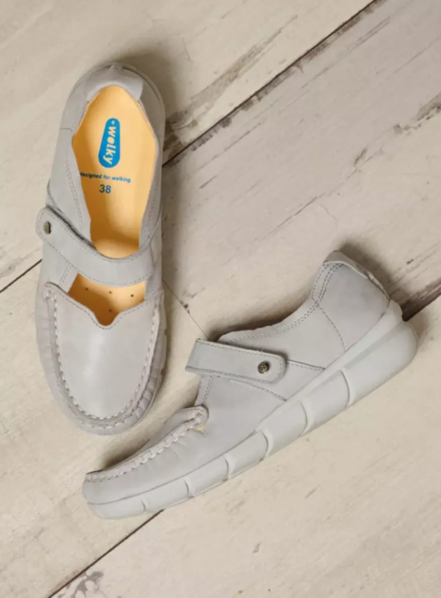 Yukon - gebroken wit effectleer