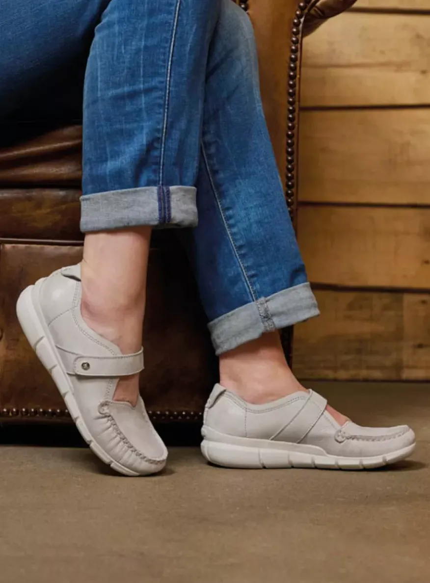 Yukon - gebroken wit effectleer