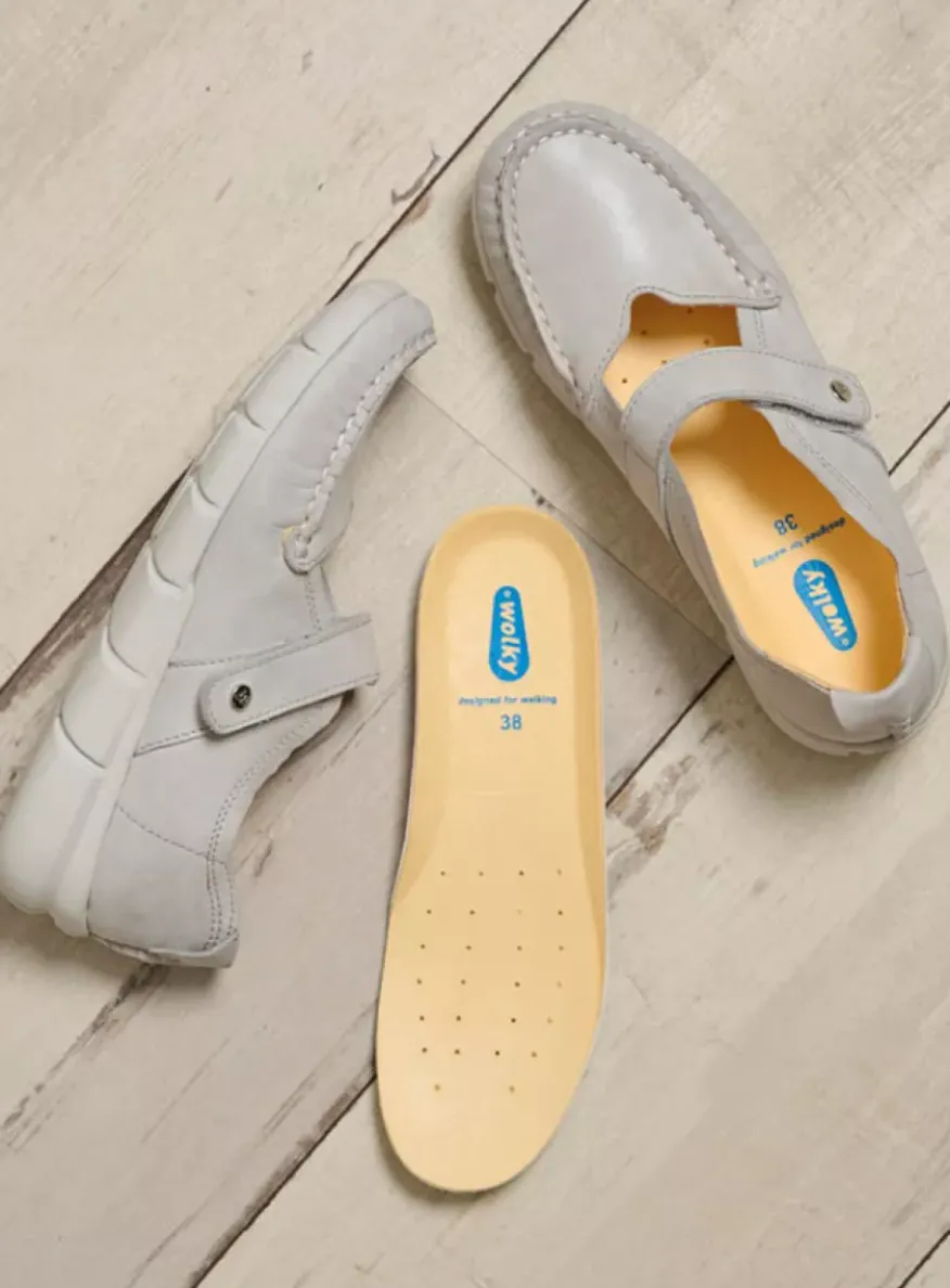 Yukon - gebroken wit effectleer